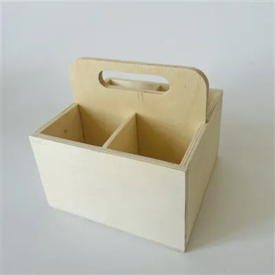 Деревянная квадратная корзина